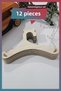 Set of 12 Baby Clothes and Clothing Hangers - Wooden Hanger - 3