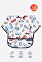 Liquid Proof Long Sleeve Play Patterns Activity-Food Bib 6-24 Months