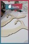 Wooden Swan Patterned Baby Dress and Clothes Hanger - Set of 6 - 4