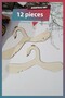 Set of 12 Patterned Wooden Swan Baby Dress and Clothes Hanger - 3