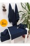 12-Pack Navy Blue Hairdresser Barber Towels 50X90 cm |   Professional Hair Drying Towel Economical Set