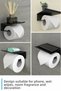 Adhesive Toilet Paper Holder - Decorative Bathroom Hanger Napkin Holder - 4