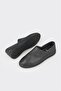 Black Leather Women's Sports Shoes - 3