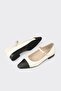 Beige Leather Women's Casual Shoes - 3