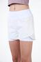 White Women's 2-Layer Sports Shorts with Leggings 2in1 - Lucia - 2