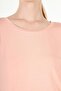 Comfortable Fit Modal T-shirt with Pink Slit Detail - Dora - 5