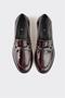 Burgundy Leather Women's Casual Shoes - 4