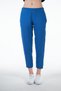 Blue Women's Linen Look Carrot Fit Carrot Trousers - Perla - 2