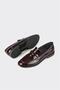 Burgundy Leather Women's Casual Shoes - 3