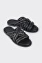 Black Leather Women's Slippers 0 - 2