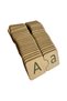 English Alphabet Matching, Green, 26 Letters, Wooden Alphabet Puzzle, Montessori Large Small Letter Puzzle - 4