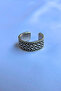 Viking Knitted Motif Maze Framed Special Design Masculine Adjustable Men's Ring - 5