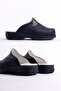 Women's Navy Blue Classic Perforated Clogs Orthopedic Doctor Nurse Hospital Slipper - 7