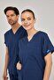 Petrol Blue Lycra Nurse Jersey Bottom Top Surgical Team Scrubs Uniform Surgical Jersey - 5