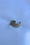 Geometric Spiral Rope Weave Antique Special Design Masculine Adjustable Men's Ring - 4