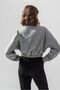 Women's Smoked Cotton Crew Neck Crop Sweatshirt - 6
