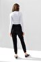 White Long Sleeve Ribbed Blouse Crop Knitted T-shirt - 8