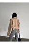 Oversize Women's Crop Trench Coat - 2