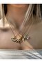 Cream Color Steel Fan Necklace
