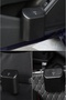 Car Trash Can In-Car Portable Hombak Organizer with Lid Garbage Bucket Push Lid Bucket - 7