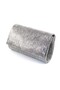 The Fabric with the Laser Waves. Platinum Evening Dress Bag. Women's Evening Dress Bag Evening Dress Bag Platinum. Metallic Invitation Case - 5