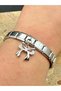 Zircon Stone Bow Steel Charm and Italian Steel Bracelet I Special Boxed - 3