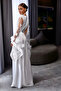 Satin-Sleeved Butterfly-Detail Bridal Robe - 3
