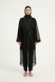 Black Tulle Kimono – Stylish, Lightweight and Full Length Hijab Beach Pareo P2501-1 - 4