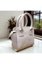 Women's Box Model Stylish Mini Hand and Shoulder Bag with Zipper Closure Detail - 3