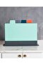 Set of 4 Colorful Cutting Boards |   Cutting Board with Stand for Meat, Vegetables, Fish, Bread - 4
