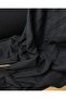 Highly Stretchy Knit , Super Soft, Black Background with Dark Grey Diagonal Striped , Width: 145 cm - 2