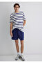 Navy Blue Striped T-Shirt Loose Fit / Loose Relaxed Cut 0612738-70496 - 2
