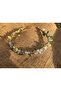 Indigo White Green Leaf Bridal Crown Maternity Crown Henna Wedding Wedding Engagement Maternity - 2