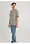 Striped Beige T-Shirt Loose Fit / Loose Relaxed Cut 0612515 -70322 - 2