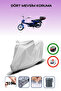 Kanuni turbogxl rear bag lock compatible waterproof motorcycle tarpaulin - gray