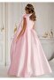 GIRLS ONE-SHOULDER BOW DETAIL EVENING GRADUATION, WEDDING, SPECIAL OCCASIONS - 2