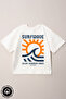 Unisex Crew Neck Surfwave Printed 100% Cotton Oversize T-Shirt Baby-Child - 5