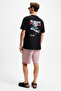 Bello Men's 100% Organic Cotton Crew Neck Short Sleeve Black T-Shirt