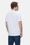 Lakes White Polo Collar Embroidered 100% Cotton Standard Fit Men's Tshirt - 4