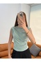 Sleeveless Women's Gather Detailed Sandy Blouse - 3