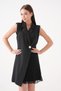 New Season Skirt Pleated Double Breasted Jacket Collar Sleeveless Evening Dress Engagement Dress 24K2179 - 8