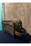 Genuine leather green personal care and travel bag - 2
