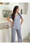 Modal Fabric V-Neck Lycra Comfortable Casual and Stylish Bottom - Top Set Tracksuit Set - 7