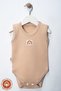 Unisex Baby 100% Organic Cotton Labeled 3-6-9-12 Months Set of 6 Sleeveless Undershirt Baby Bodysuit - 3