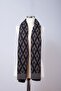 V Patterned Knitwear Shawl - 5