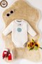 Unisex 100% Organic Cotton to the Moon Printed 3-6-9-12 Months 3-Piece Long Sleeve Baby Bodysuit - 3