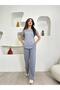 Modal Fabric V-Neck Lycra Comfortable Casual and Stylish Bottom - Top Set Tracksuit Set - 8