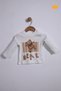 Baby Girl and Boy 2-Piece Teddy Bear Badi Pants Bottom Top Set Brown - 3