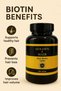 Biotin Supplement - 120 Tablets For Hair Growth, Strong Nails & Healthy Skin - 2