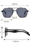 Unisex Metal Framed Uv400 Protected Sunglasses Es221 - 2